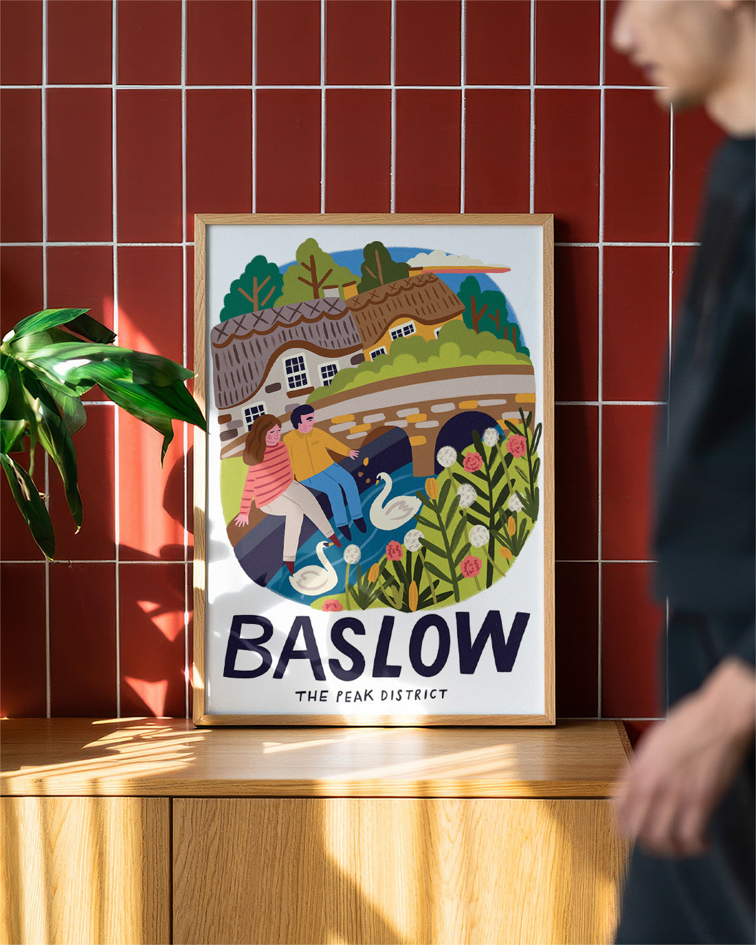 Baslow Travel Poster