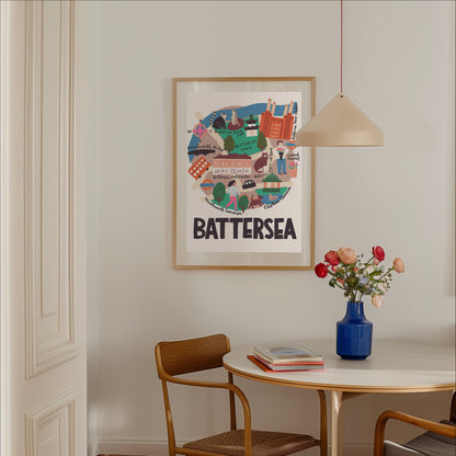 Battersea Map Print Lauren Radley
