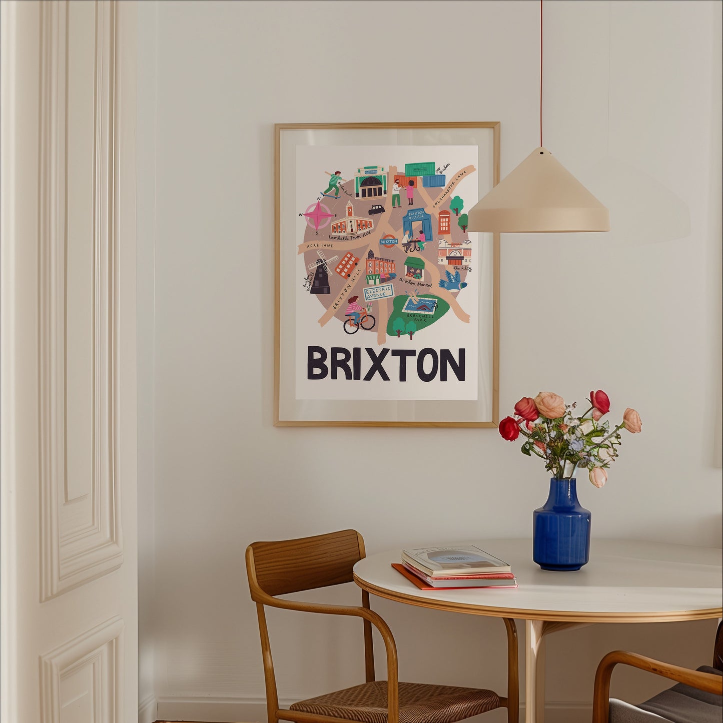 Brixton Map Print Lauren Radley