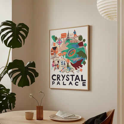 Crystal Palace Map Print Lauren Radley