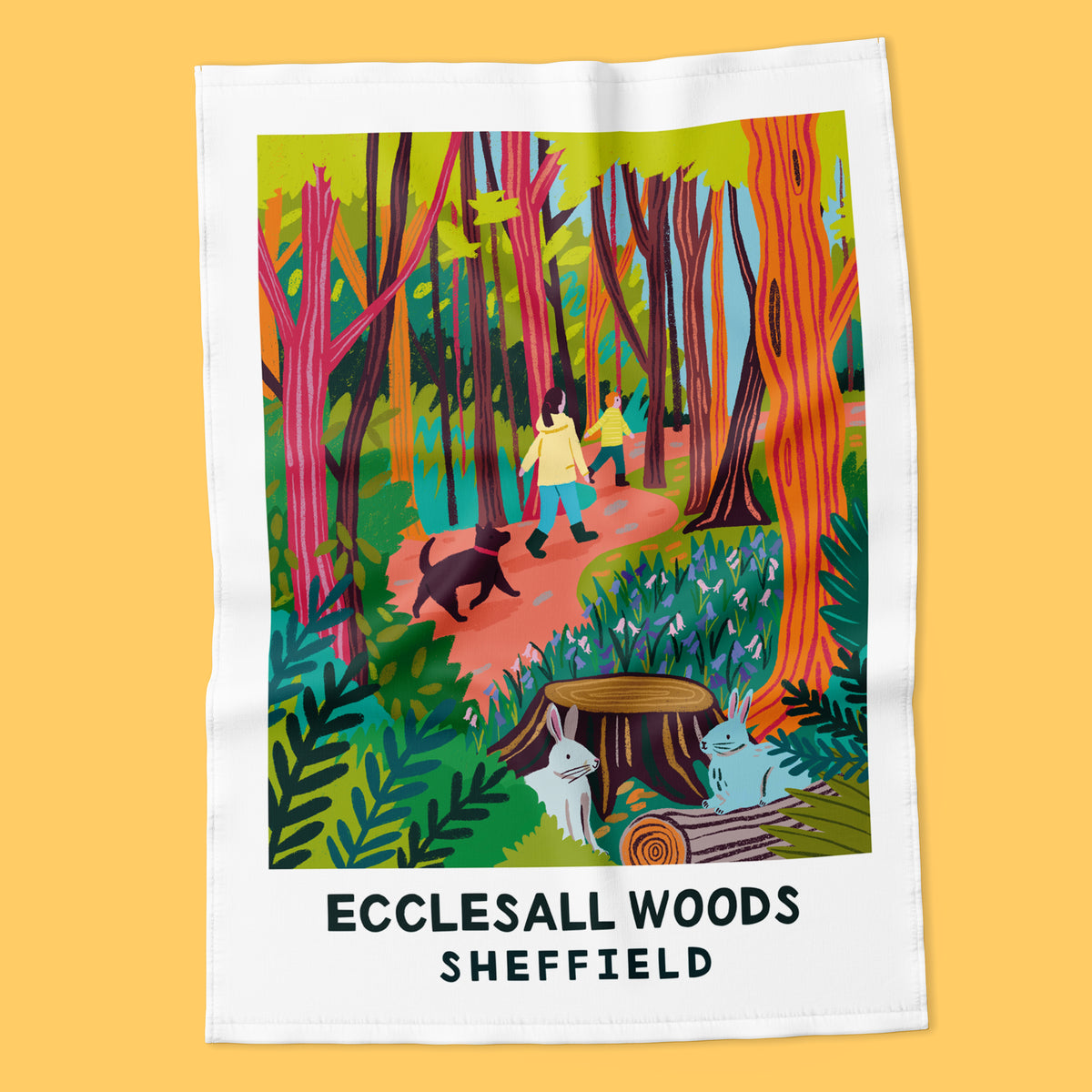 Ecclesall Woods Tea Towel