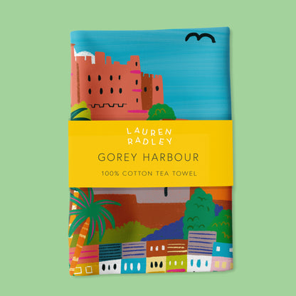 Gorey Harbour Tea Towel