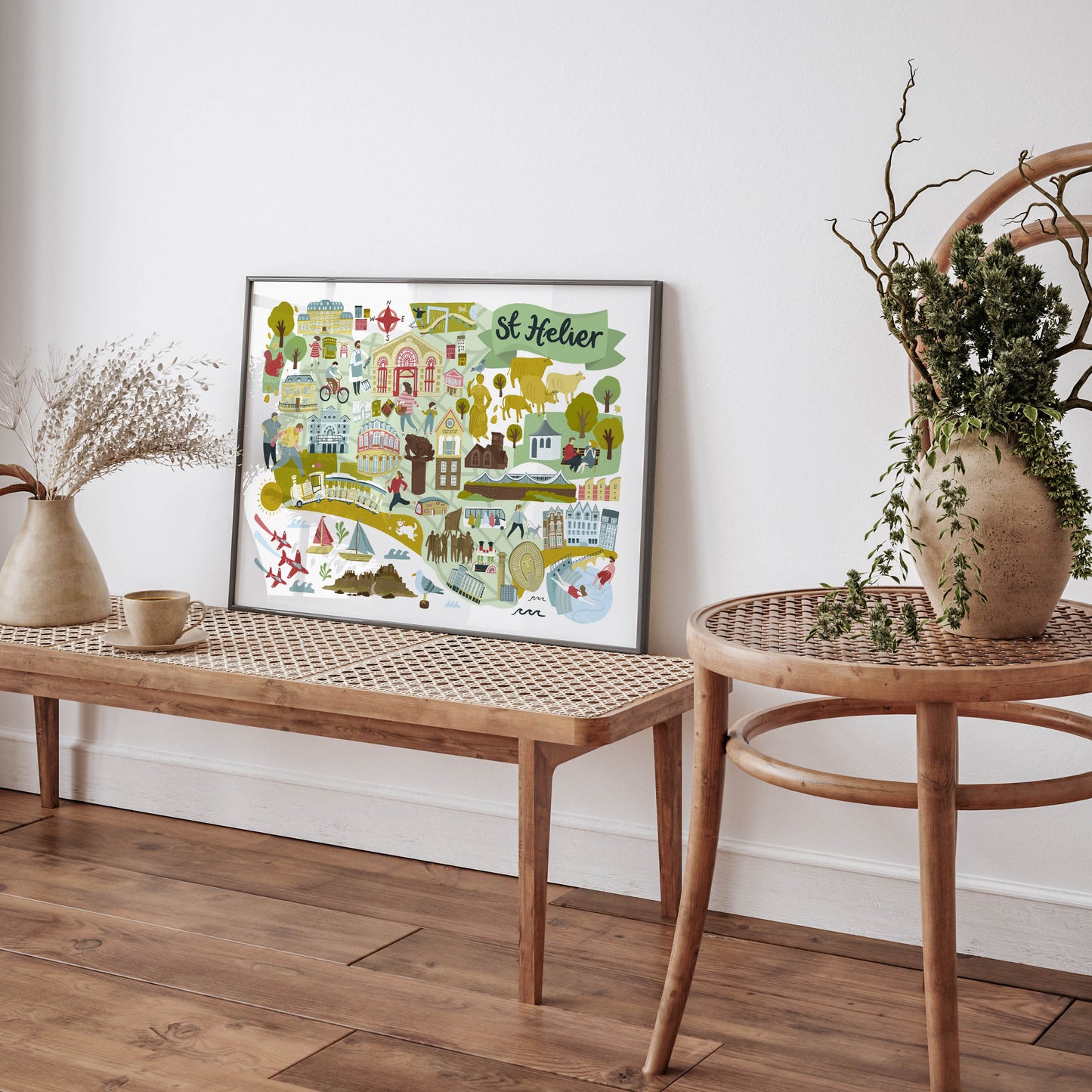 St Helier Map - Jersey