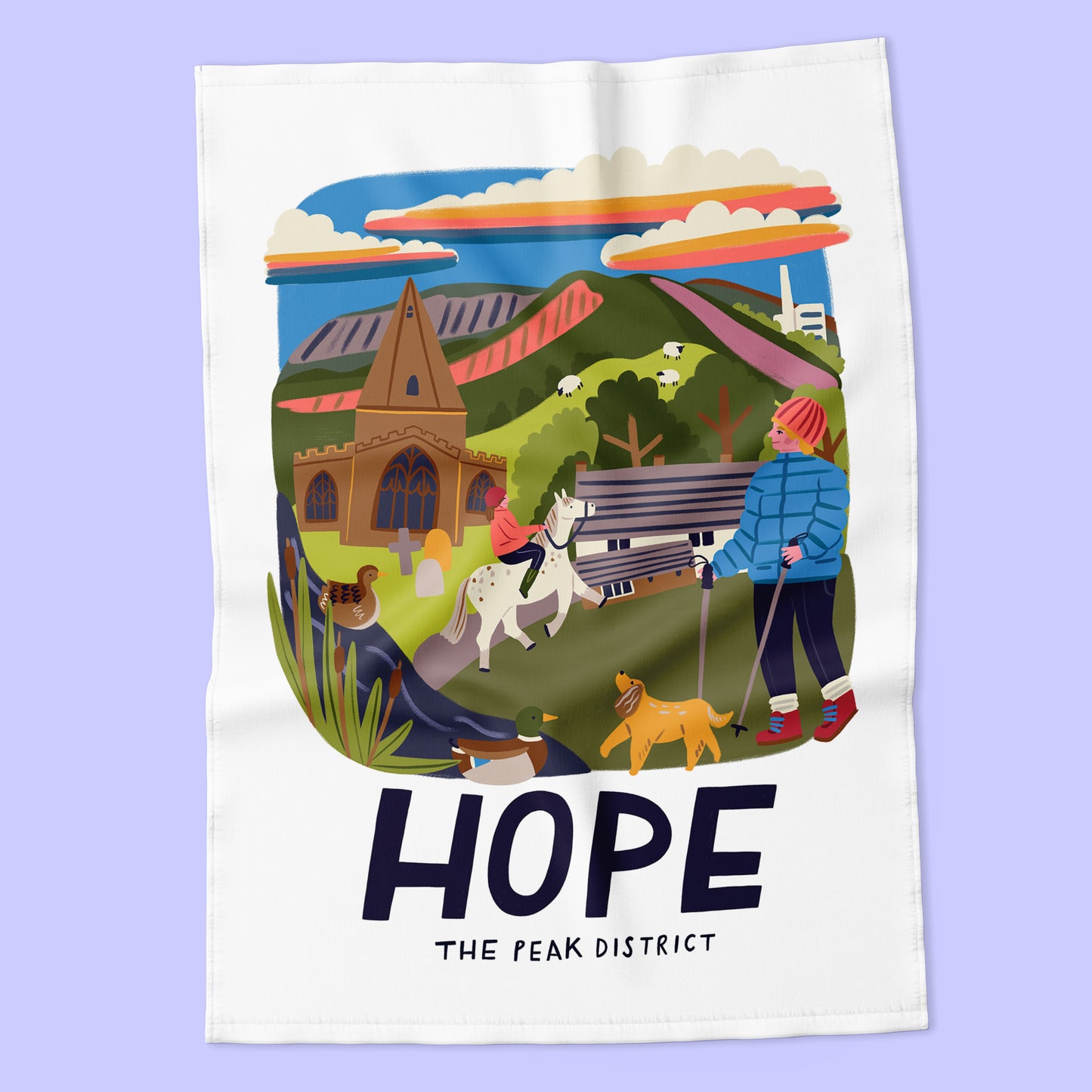 Hope - Peak District Tea Towel