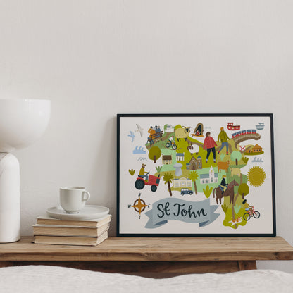 St John Map - Jersey