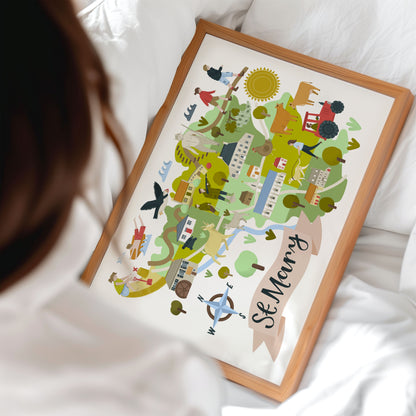 St Mary Map - Jersey