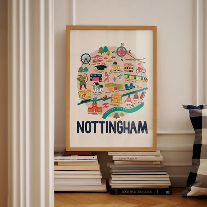Nottingham Map Print Lauren Radley