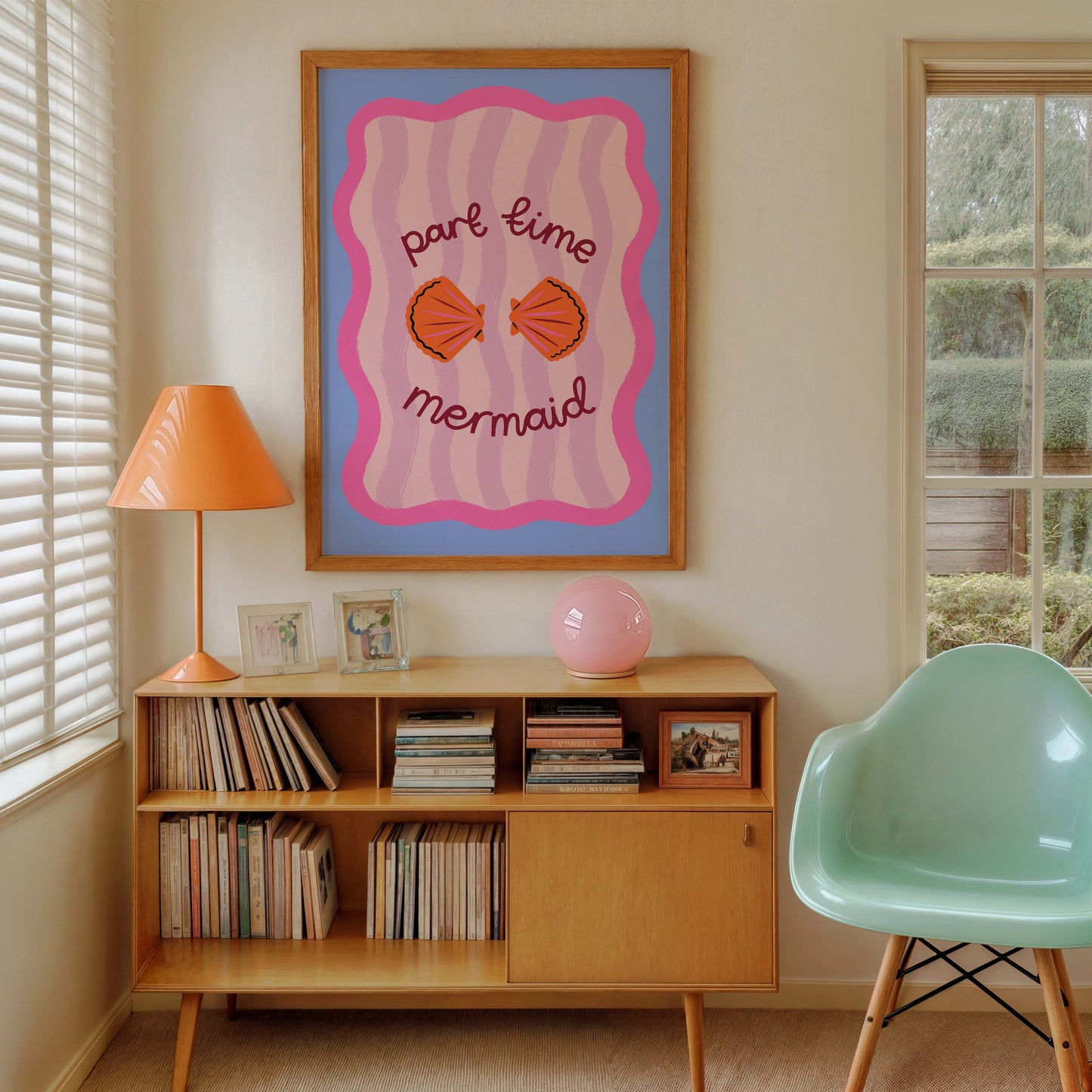 Part Time Mermaid Print Lauren Radley