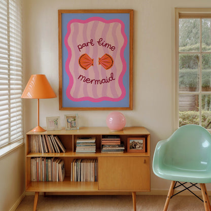 Part Time Mermaid Print Lauren Radley