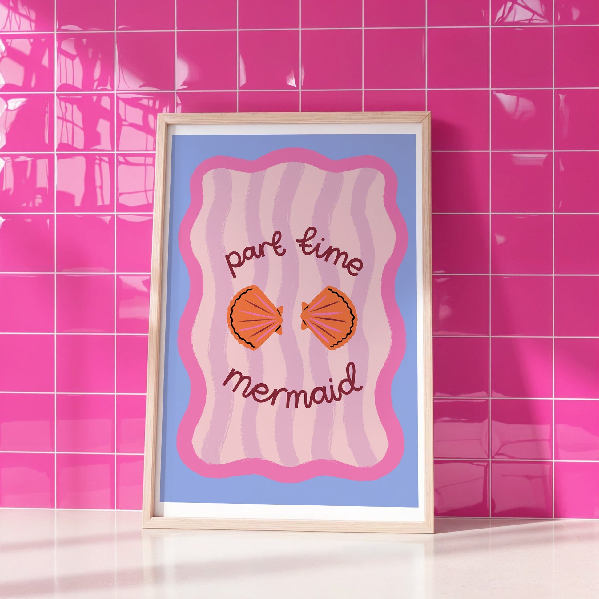 Part Time Mermaid Print Lauren Radley