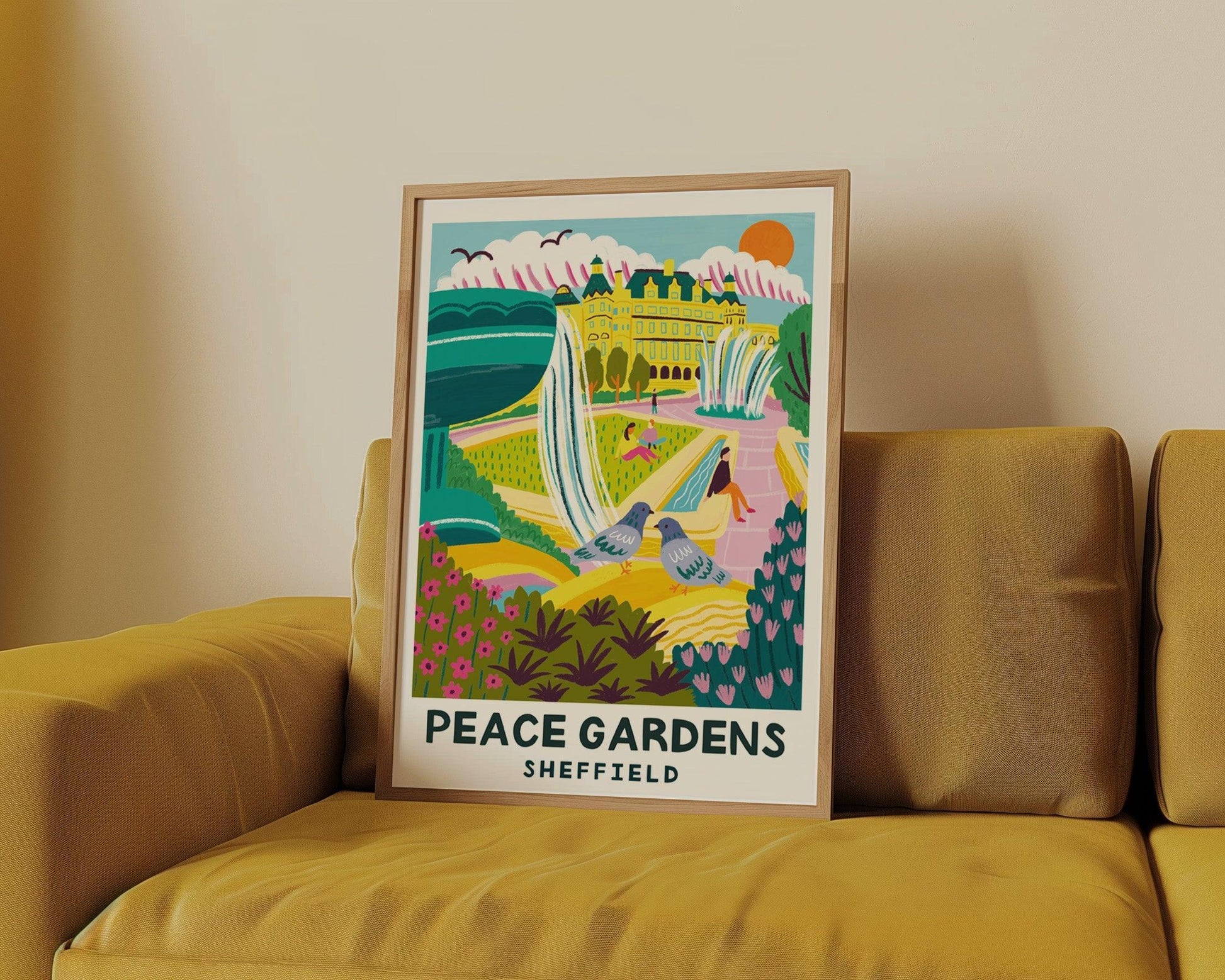 Peace Gardens - Sheffield Print Lauren Radley