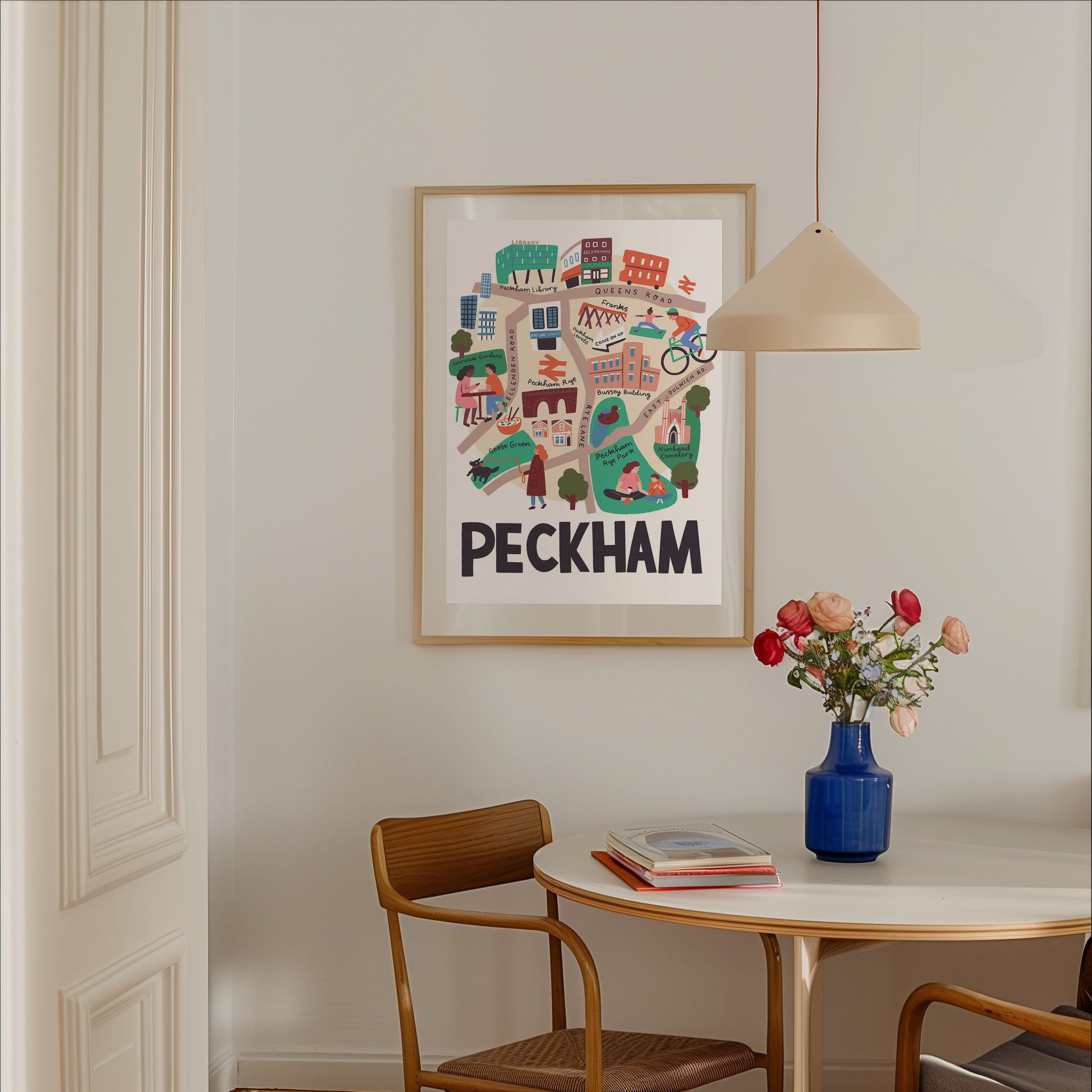 Peckham Map Print Lauren Radley