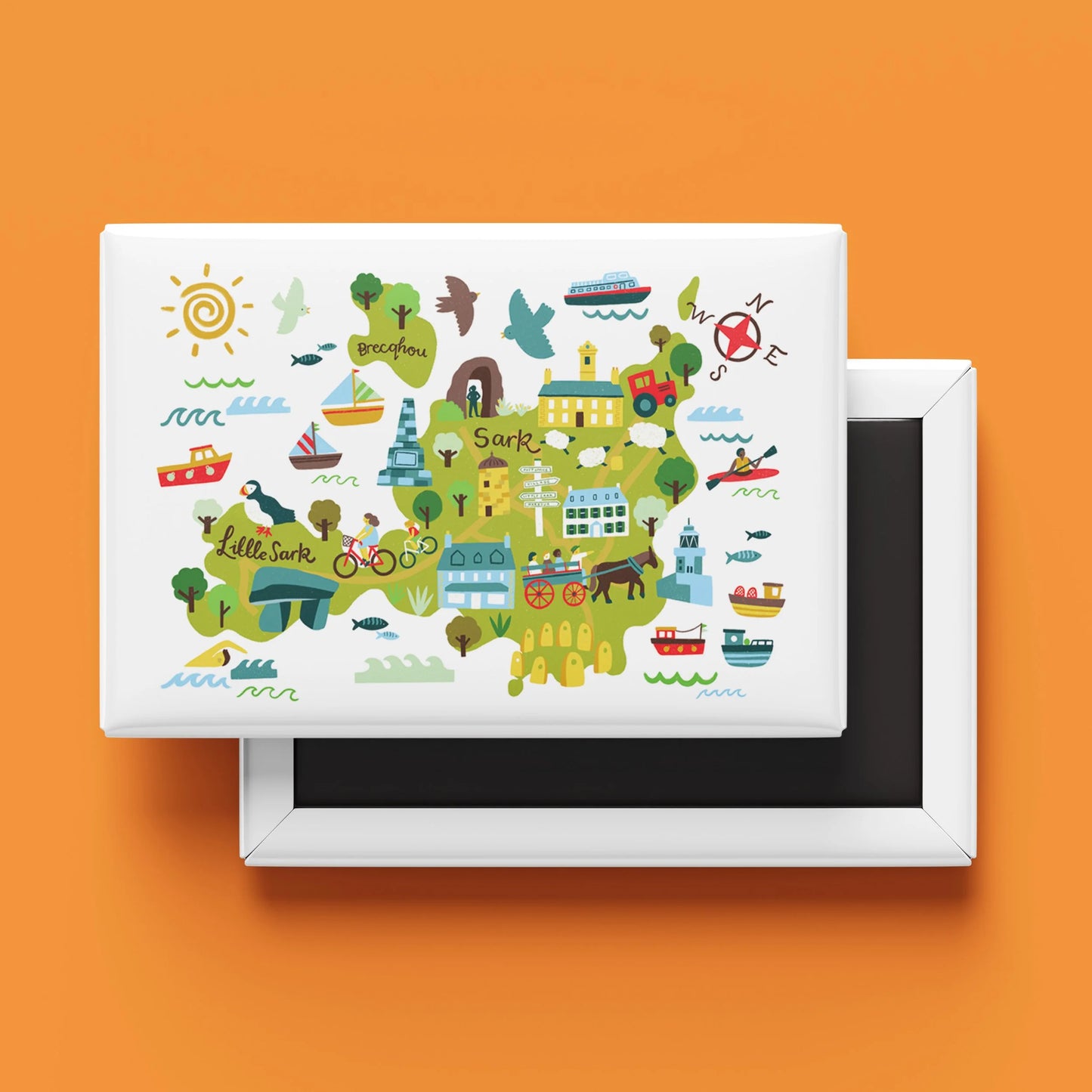 Sark Map Magnet