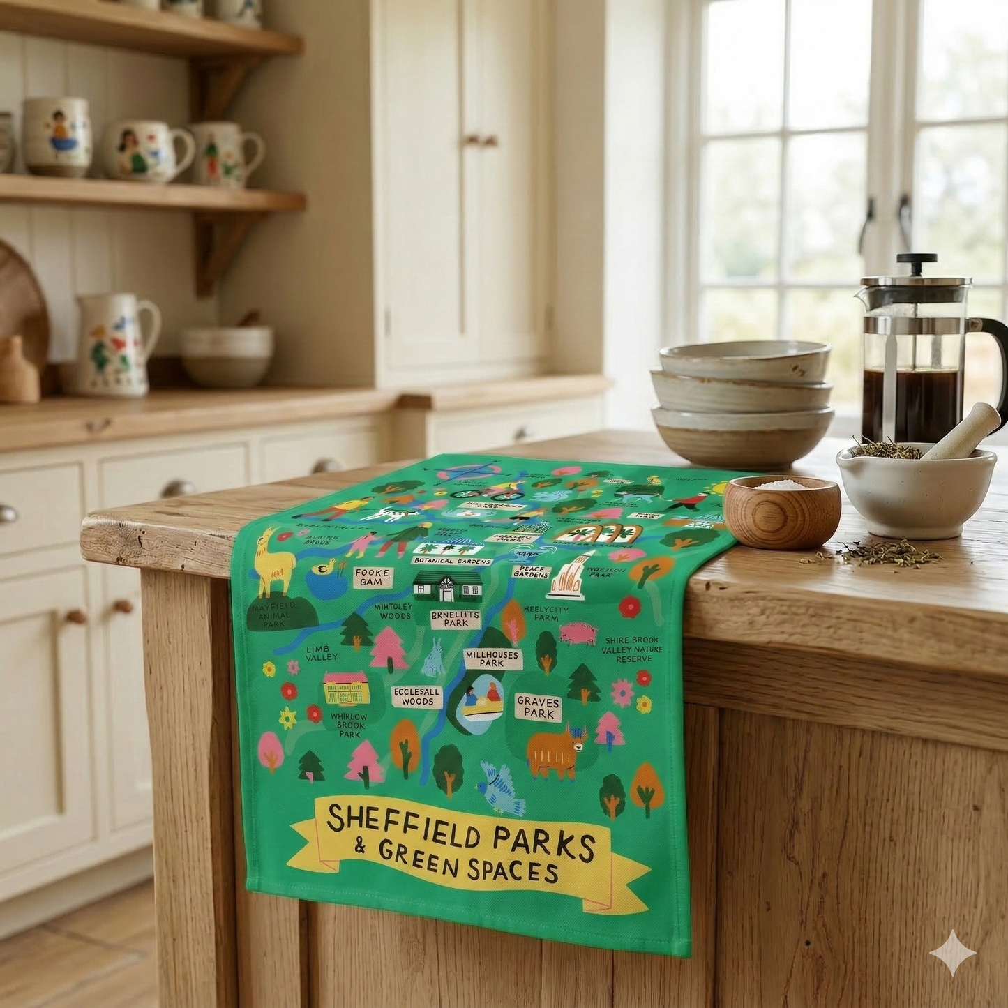 Sheffield Parks Tea Towel