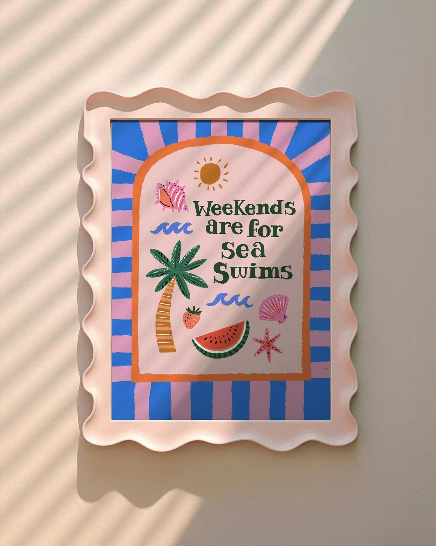 Weekends are for Sea Swims Print Lauren Radley