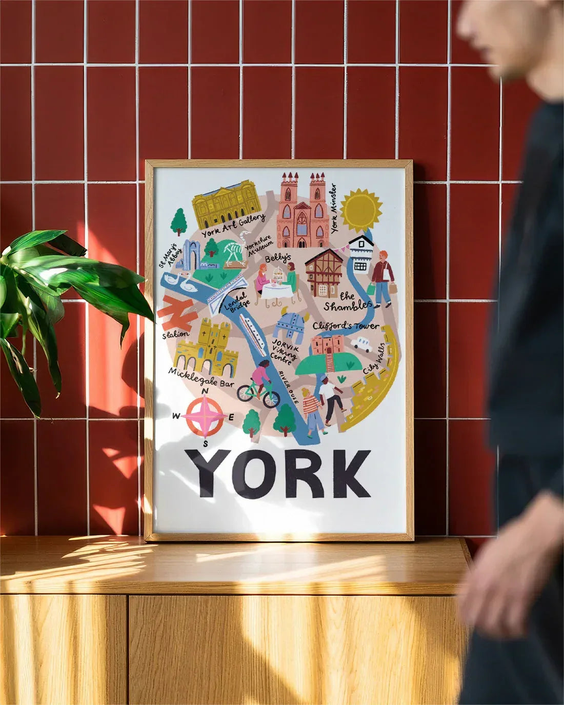 York Map Print Lauren Radley