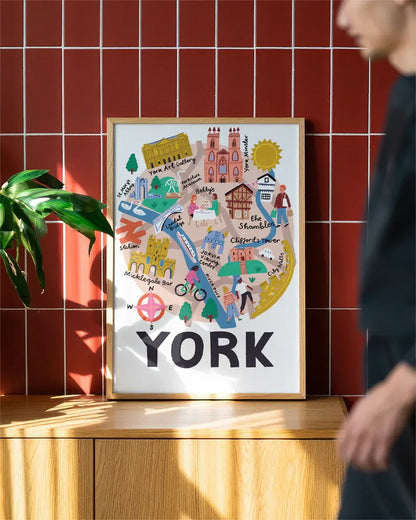 York Map Print Lauren Radley