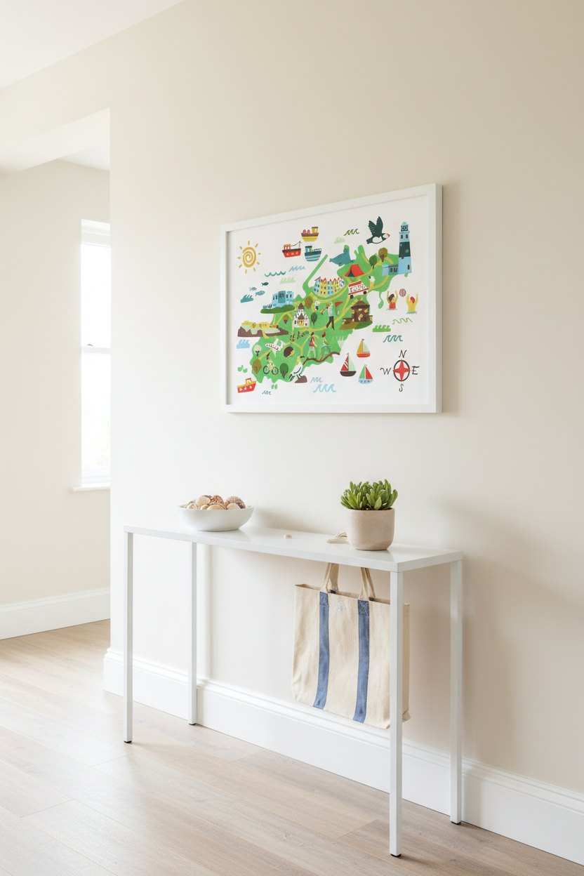 Alderney Map Print – Hallway
