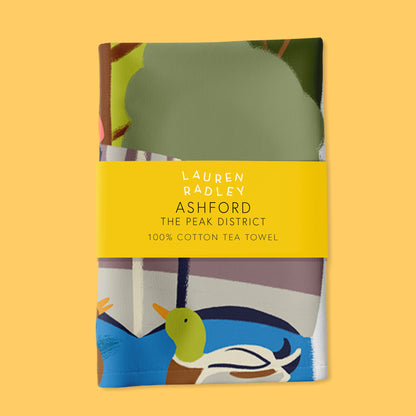 Ashford Travel Poster Tea Towel Lauren Radley