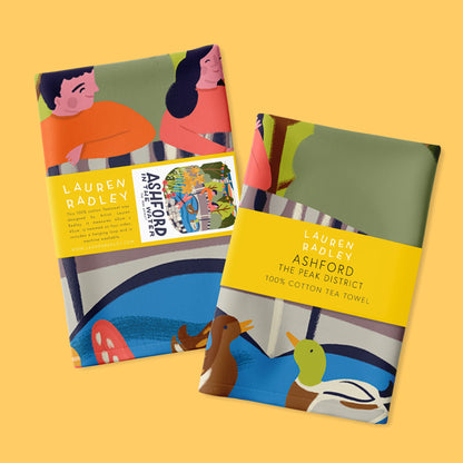 Ashford Travel Poster Tea Towel Lauren Radley