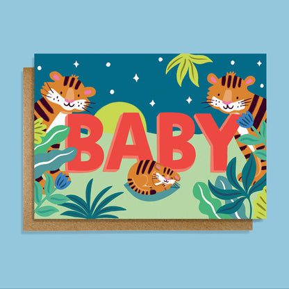 Tiger Cub New Baby Card