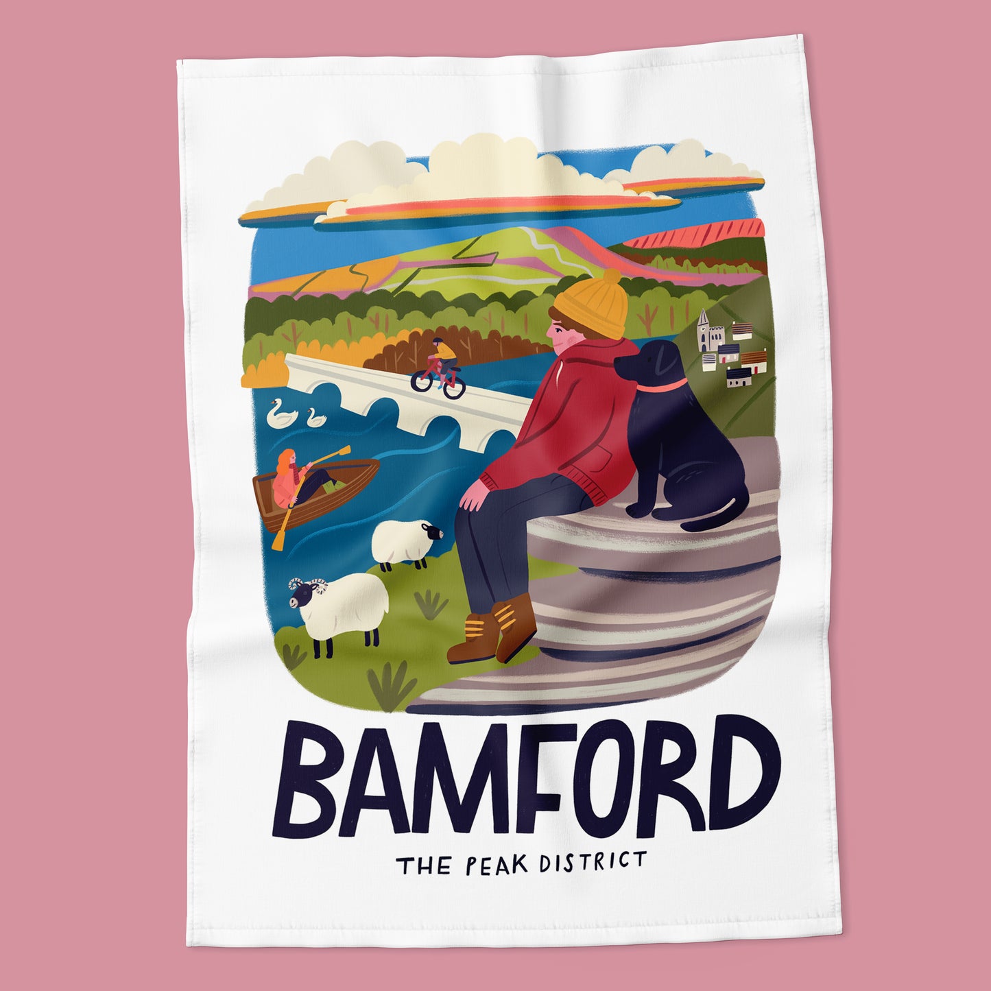 Bamford - Peak District Tea Towel
