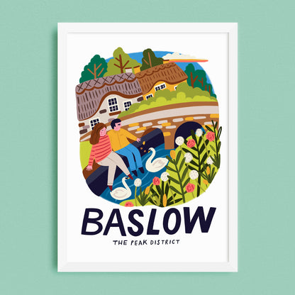 Baslow Travel Poster