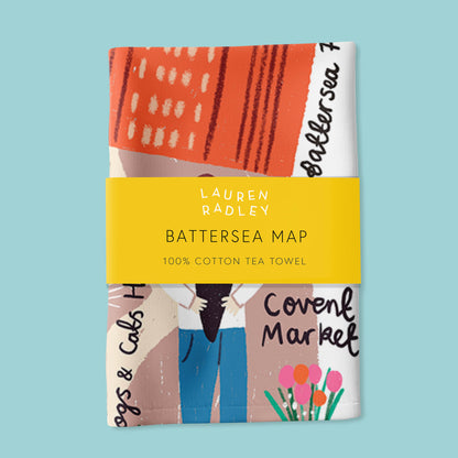 Battersea - London Map Tea Towel