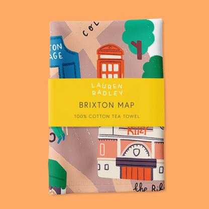 Brixton Map Tea Towel