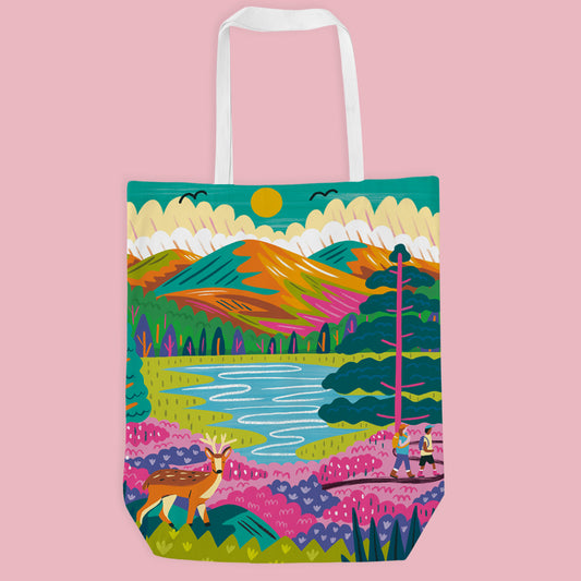 Cairngorms National Park Travel Poster Bag