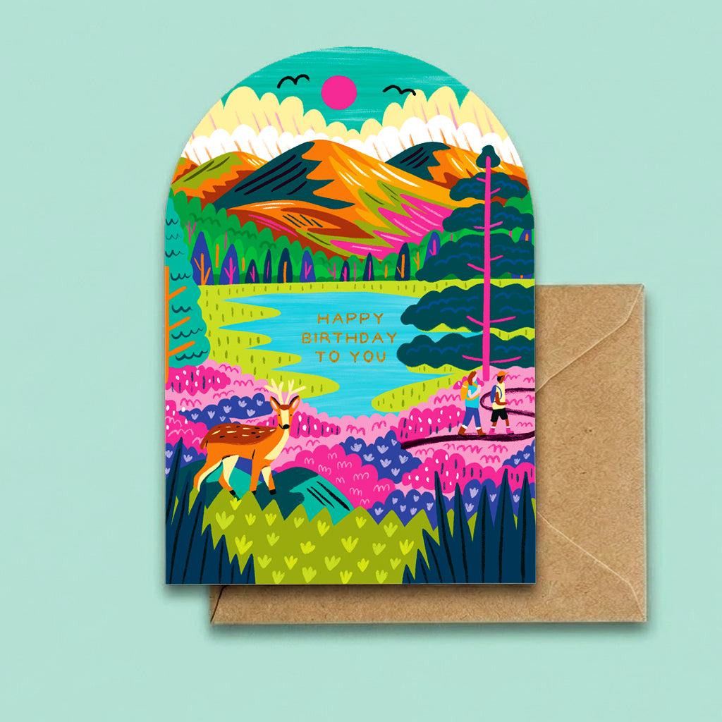 Deer & Mountains Birthday