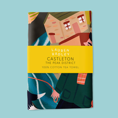 Castleton Travel Poster Tea Towel