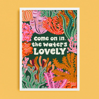 Come on in, the Water's Lovely Print - Lauren Radley