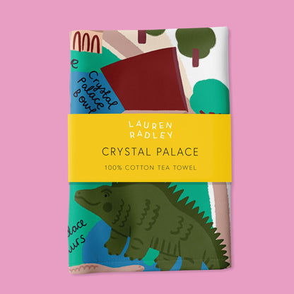 Crystal Palace - London Map Tea Towel