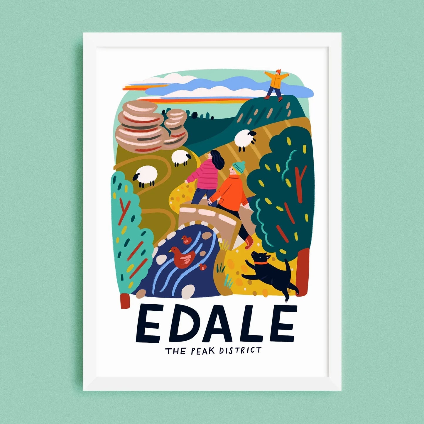 Edale Travel Poster Print - Lauren Radley