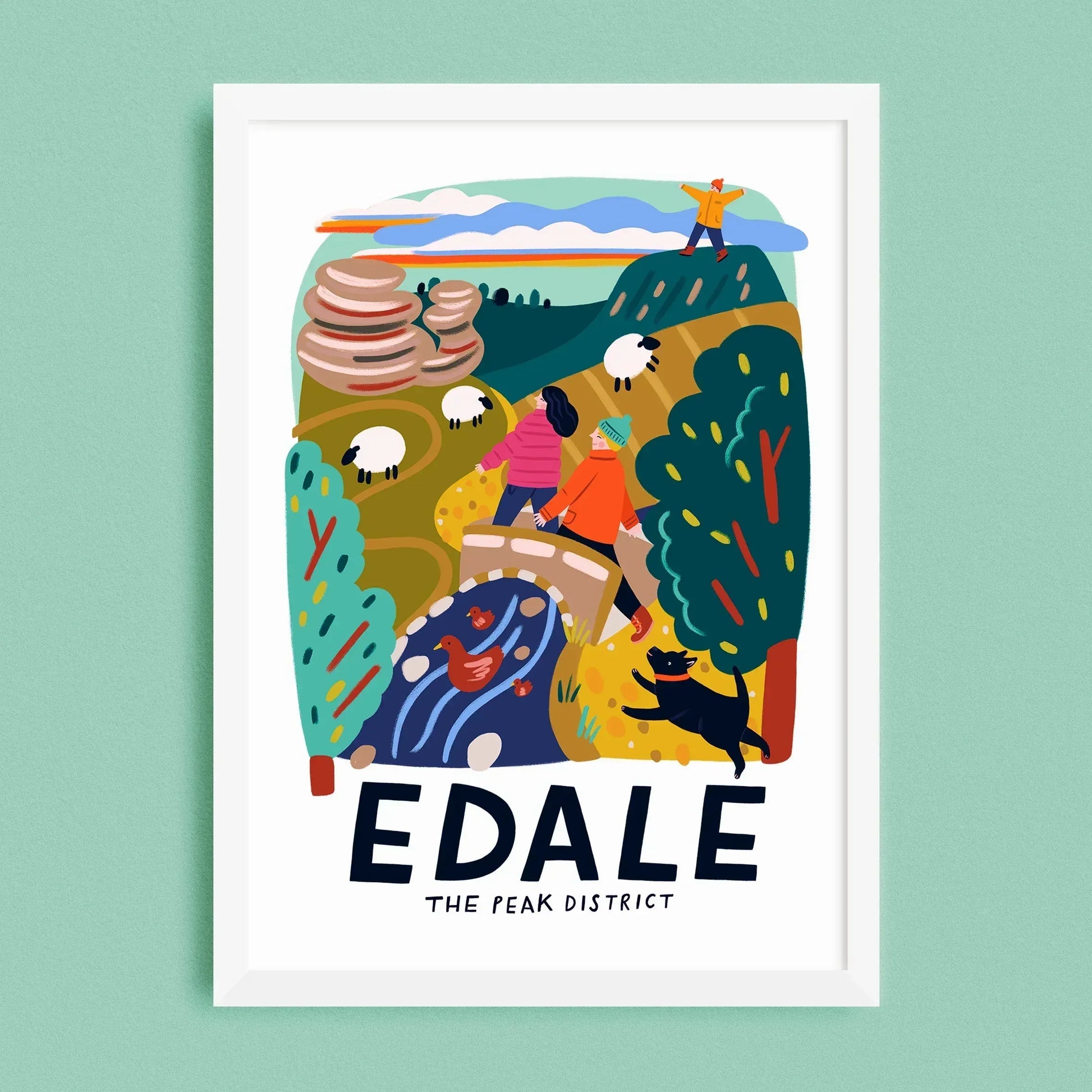 Edale Travel Poster Print - Lauren Radley