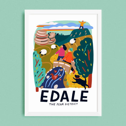 Edale Travel Poster Print - Lauren Radley