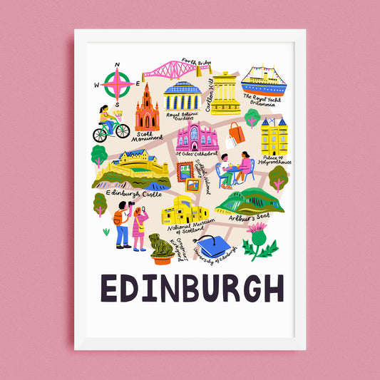 Edinburgh Map Print