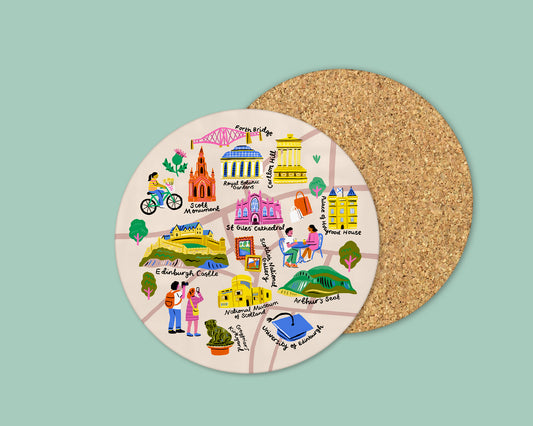 Edinburgh Map Coaster