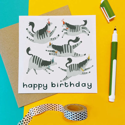 Five Today Zebra Card