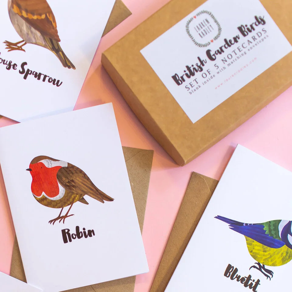 British Garden Birds Notecards Box Set