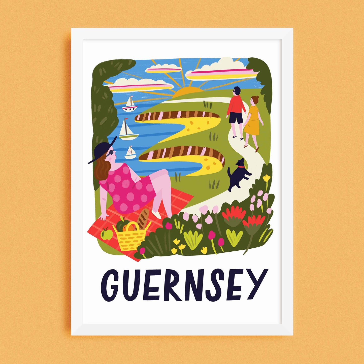 Guernsey Travel Poster