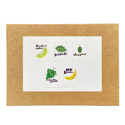 Happy Vegetables Notecard Box Set - Lauren Radley