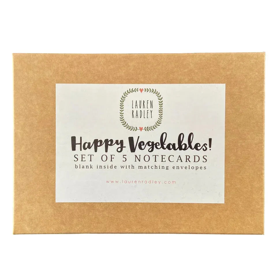 Happy Vegetables Notecard Box Set - Lauren Radley
