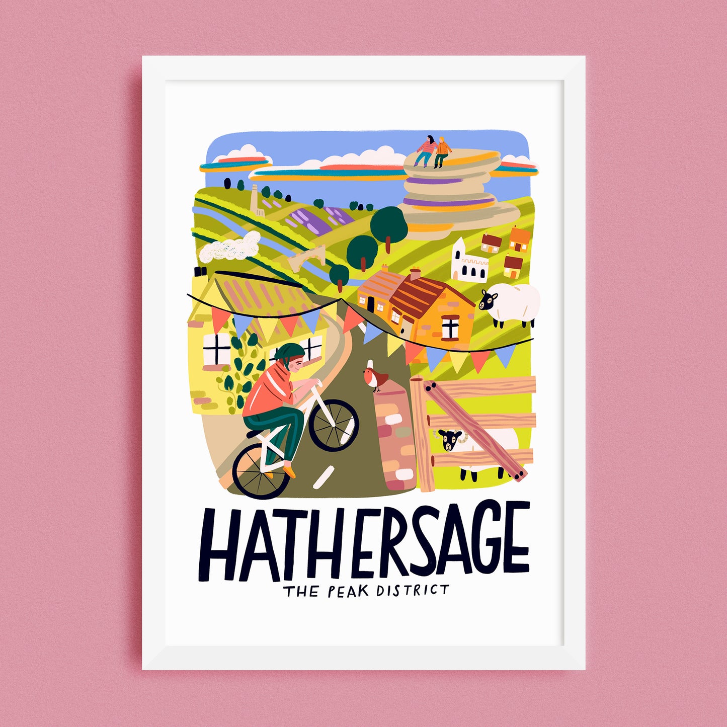 Hathersage Travel Poster
