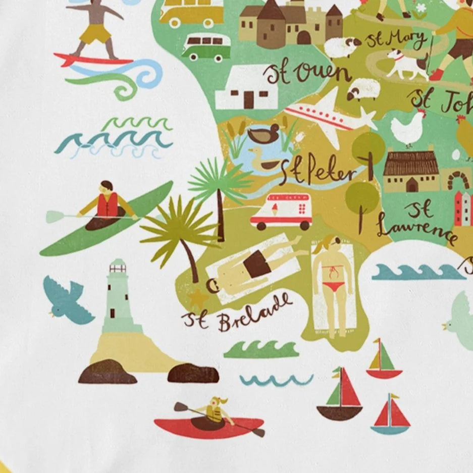Jersey Map Shopper Bag