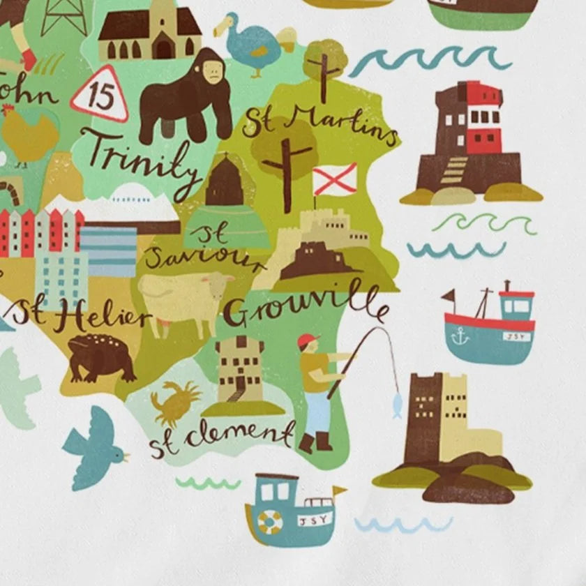Jersey Map Shopper Bag