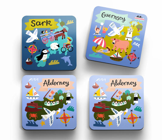 Channel Islands Coaster Pack of Four
