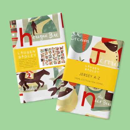 Jersey A-Z Tea Towel