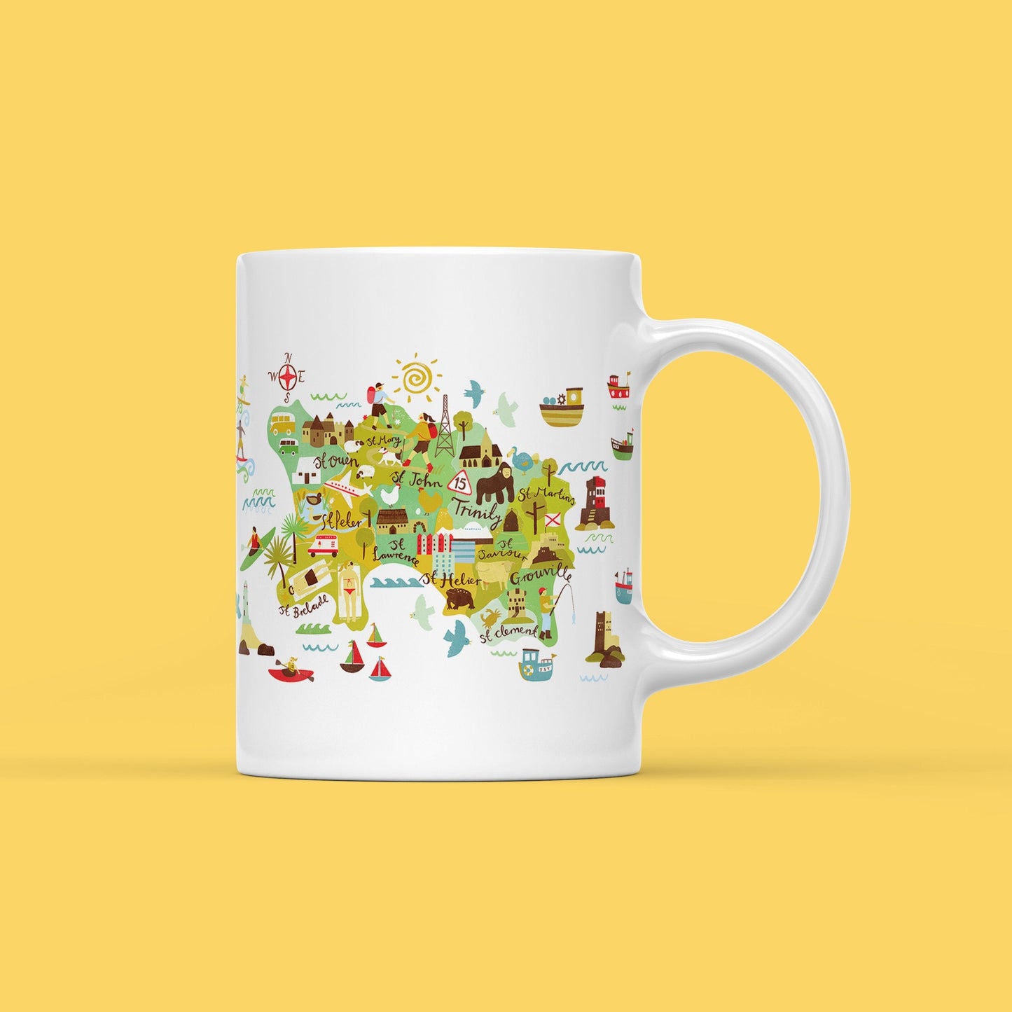 Jersey Map Mug Lauren Radley